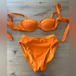 Sabal XS Vibrant Orange Push Up Bikini Set
